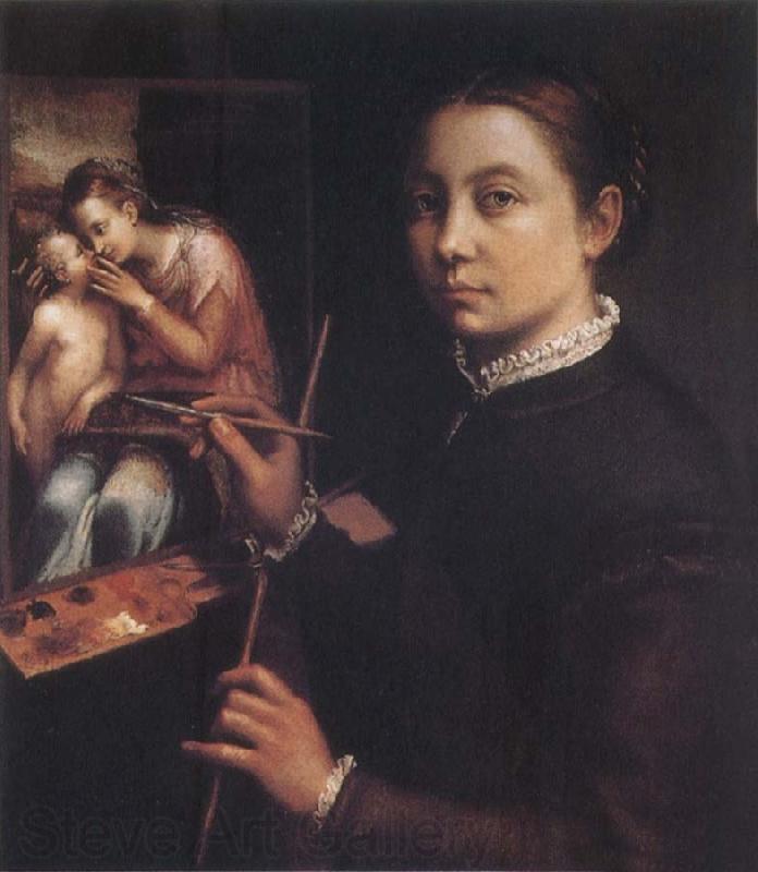 Sofonisba Anguissola Self-Portrait at the Easel Germany oil painting art